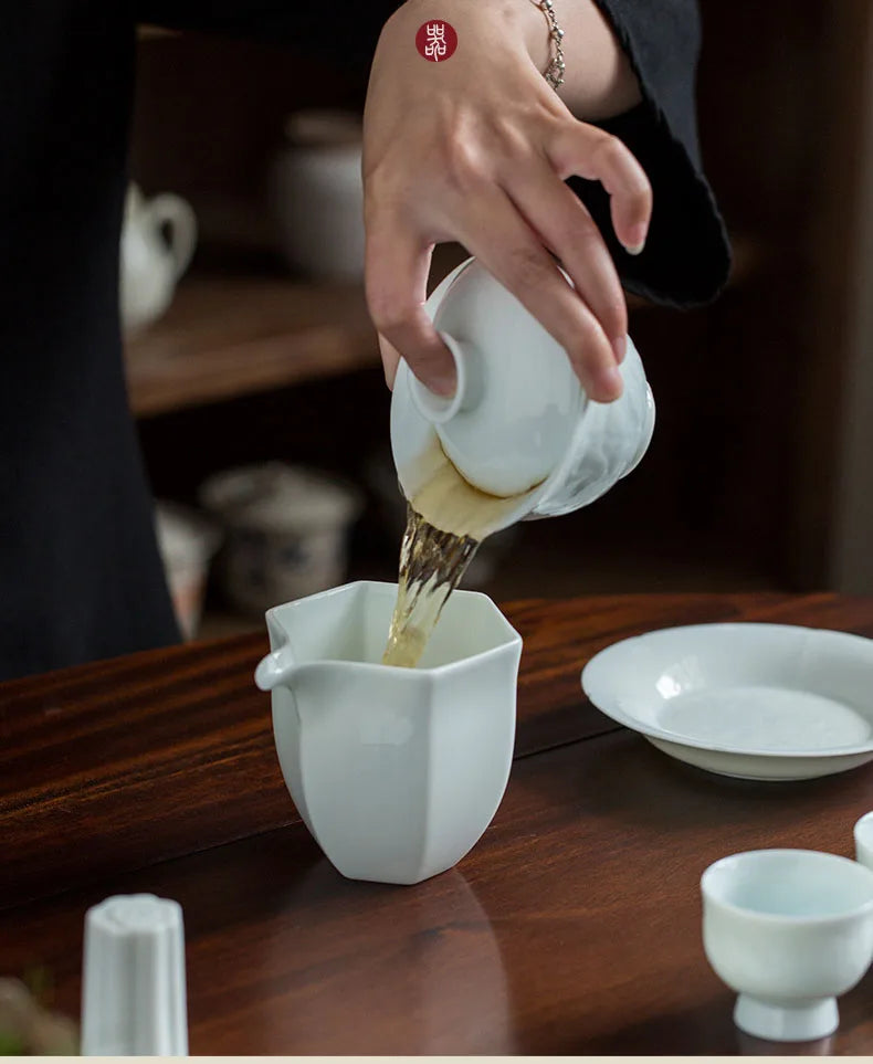 Mystic Celadon Leaf Decanter